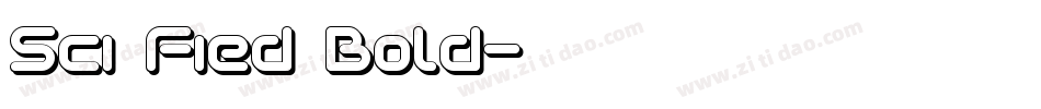 Sci Fied Bold字体转换